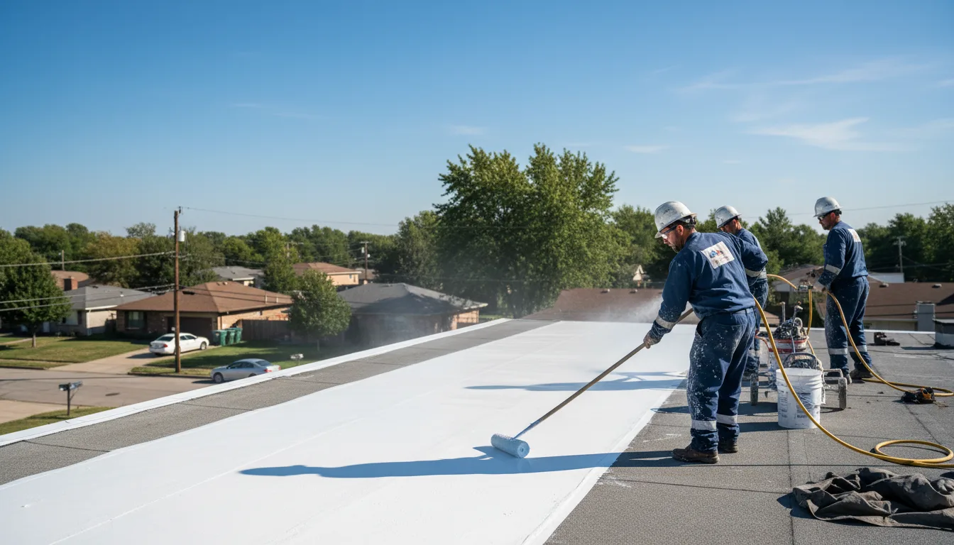 Commercial roof coating in Fritch, TX near me